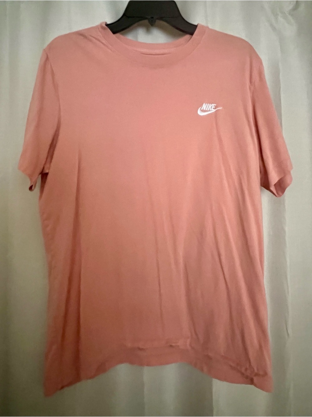 Nike The Nike Tee Women’s Large Coral Pink Short Sleeve Swoosh T-Shirt